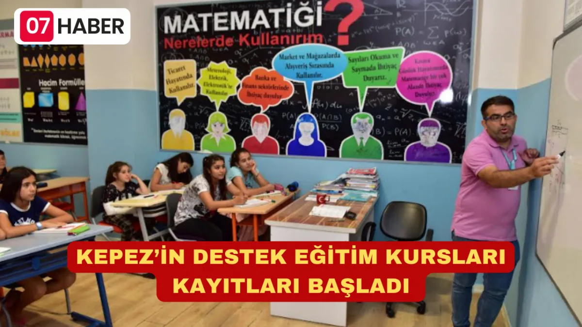 KEPEZ’İN DESTEK EĞİTİM KURSLARI KAYITLARI BAŞLADI