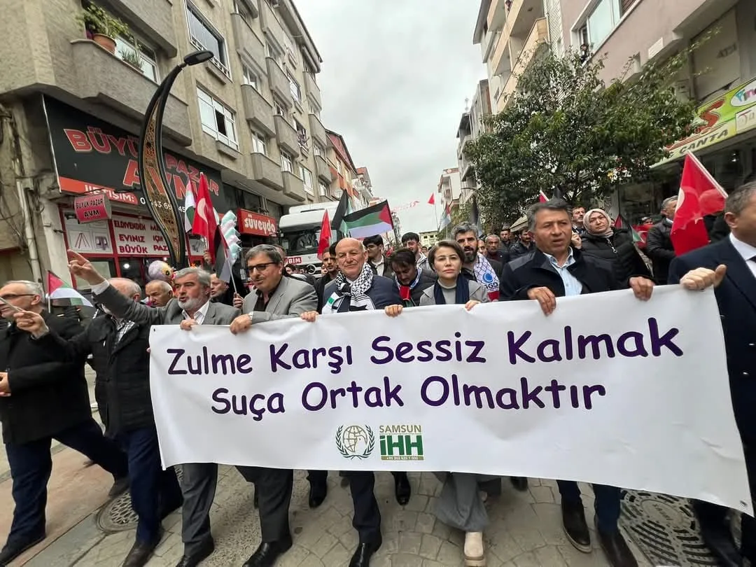 TERMELİLER GAZZE İÇİN TEK YÜREK OLDU