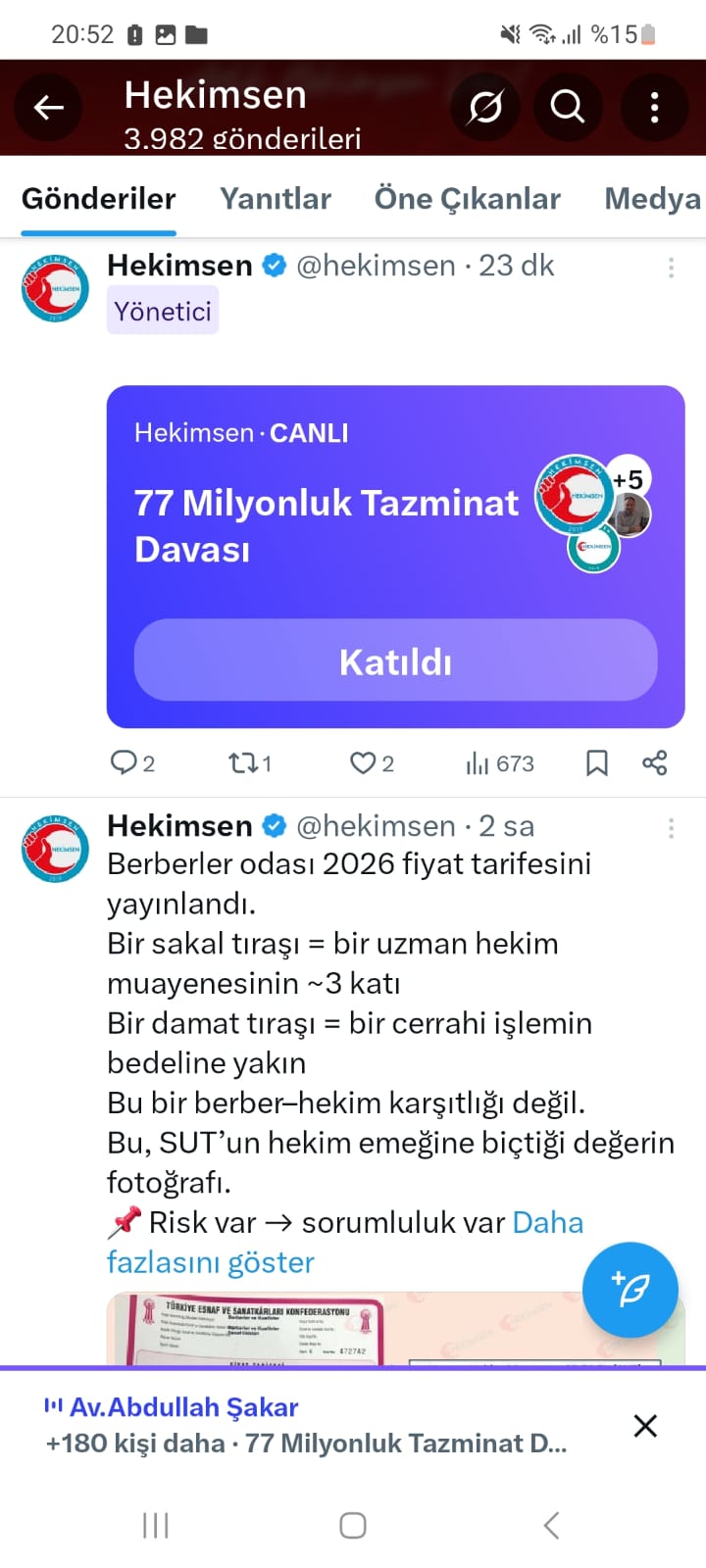 Başkan Adil Kurban: “Mahkeme kararlarıyla derinleşen malpraktis krizi ancak Hekimlik Kanunu ile çözülebilir”