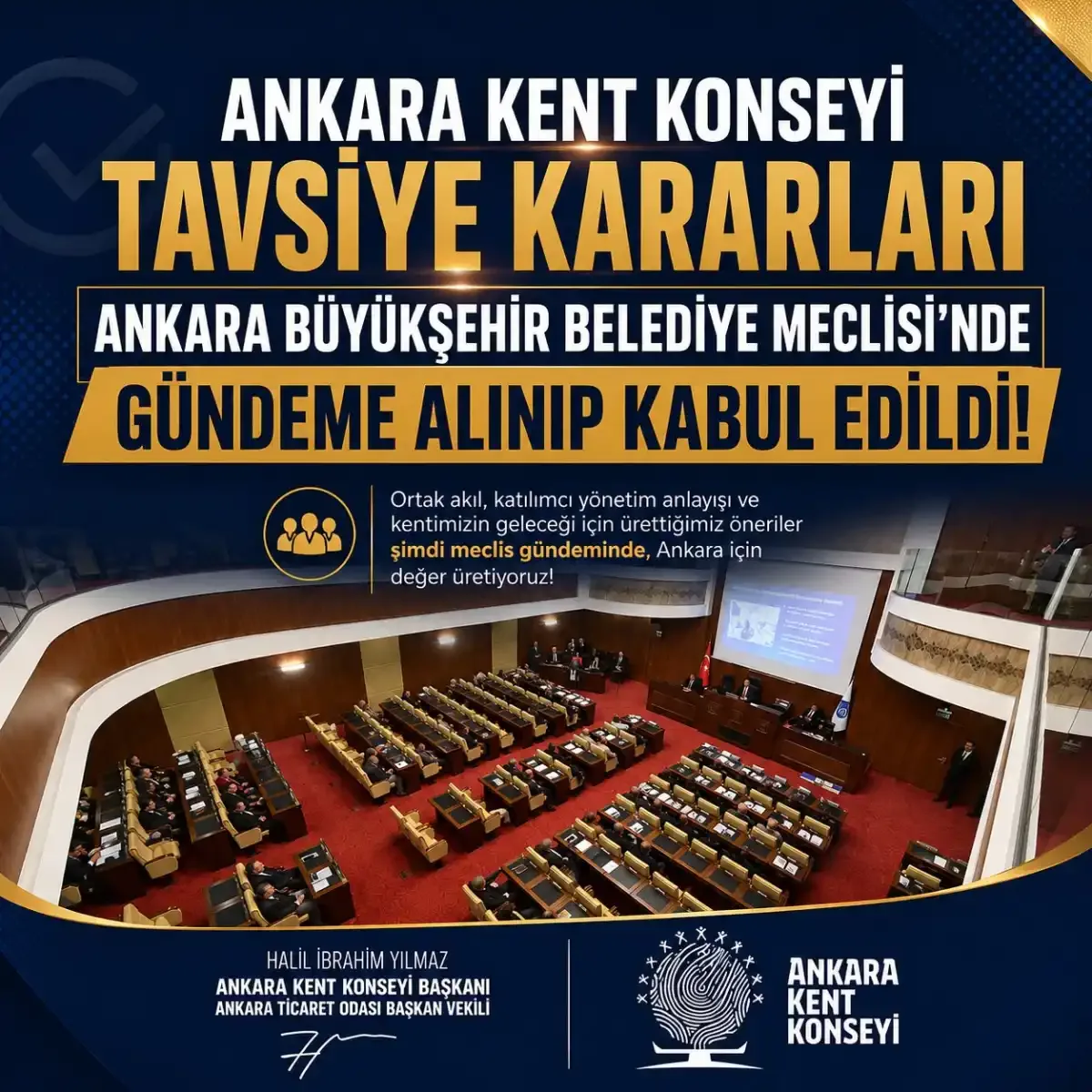 AKK Tavsiye Kararları Ankara Büyükşehir Belediyesi Meclisi'nde kabul edildi