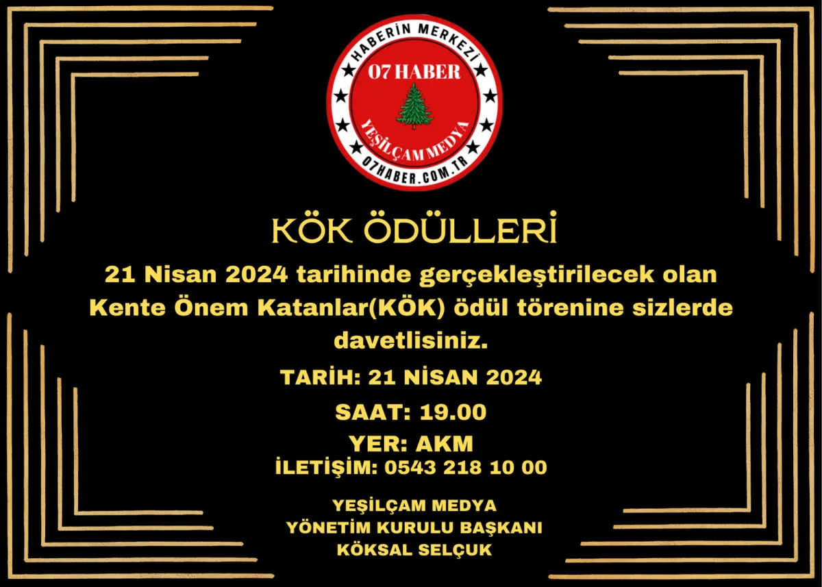 KÖK ÖDÜLLERİ 21 NİSAN’DA AKM’DE