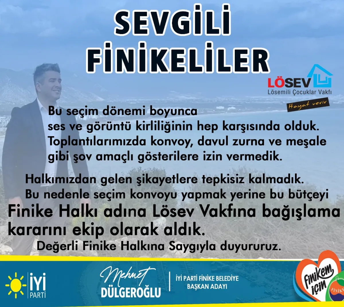 İYİ PARTİ FİNİKE BELEDİYE BAŞKAN ADAYI MEHMET DÜLGEROĞLU HALKIN SESİNE KULAK VERDİ!...