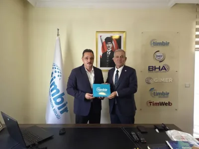 Türkiye Gazeteciler Federasyonu Genel Başkanı Karaca'dan TİMBİR'e ziyaret